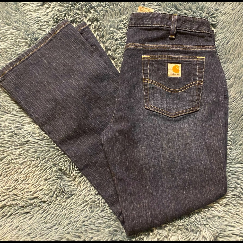 Carhartt-Women’s Blue Jeans 12 X 30. (J 01)